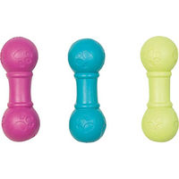 Produktbild von Karlie Flamingo Squeaky Knochen mit Pfötchen Quietschspielzeug aus Gummi in Rosa Bunt