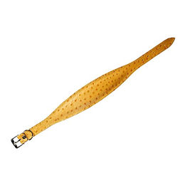 Produktbild von Karlie Flamingo Ventus Hundehalsband aus Leder Gelb 60mm x 55cm