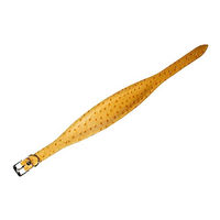 Produktbild von Karlie Flamingo Ventus Hundehalsband aus Leder Gelb 60mm x 55cm