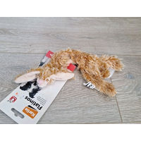 Produktbild von Karlie Flatino Plüschspielzeug Hase mit Squeaker 25cm Braun