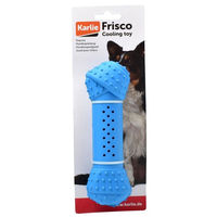 Produktbild von Karlie Frisco Gummiknochen Kühlspielzeug aus Gummi Blau 18 cm