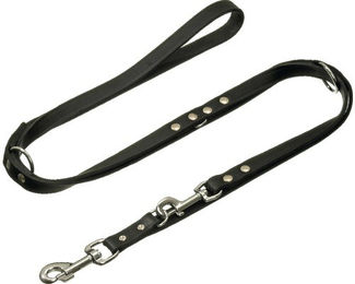 Produktbild von Karlie Führleine Rondo aus Leder Schwarz 18mm x 200 cm