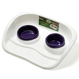Karlie Futterbar Butler Dinner-Set mit zwei Näpfen aus Kunststoff Größe L - 0,3 l – Bild 1 von 2
