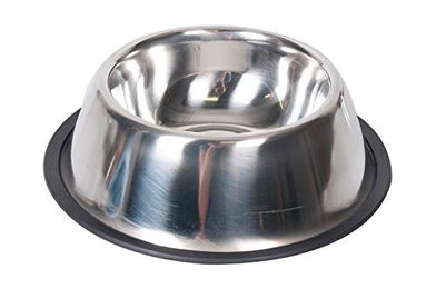 Produktbild von Karlie Futternapf Inox aus Edelstahl mit Gummirand Silber - 2,33 l