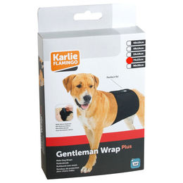 Karlie Gentleman Wrap Hundeschutzhose für Rüden Schwarz Größe L – Bild 1 von 5