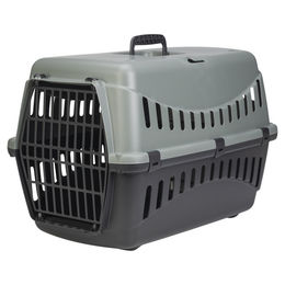 Produktbild von Karlie Gipsy Eco Transportbox Hartschalen-Box aus Kunststoff Grau/Blau Größe L