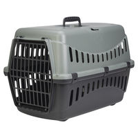Produktbild von Karlie Gipsy Eco Transportbox Hartschalen-Box aus Kunststoff Grau/Blau Größe L