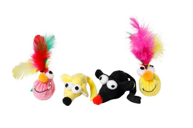 Karlie Goofy Maus und Kopf Plüschspielzeug bunt 6cm - 200 g – Bild 1 von 1