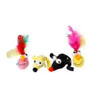 Produktbild von Karlie Goofy Maus und Kopf Plüschspielzeug bunt 6cm - 200 g