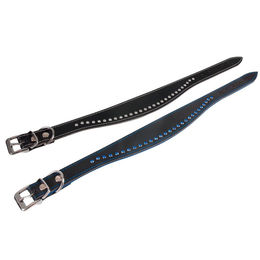 Karlie Halsband Chic aus Leder Schwarz/Grau 55 cm 40 mm – Bild 1 von 1