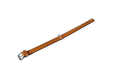 Karlie Halsband Elegance aus Leder in Schwarz/Braun 50cm x 30mm – Bild 1 von 1