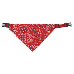 Produktbild von Karlie Halsband mit Halstuch aus Nylon in Rot, verstellbar 35 - 50 cm