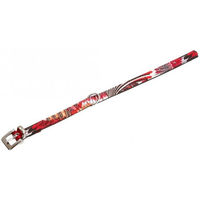 Produktbild von Karlie Halsband Peacock rot schwarz 35 cm x 17 mm