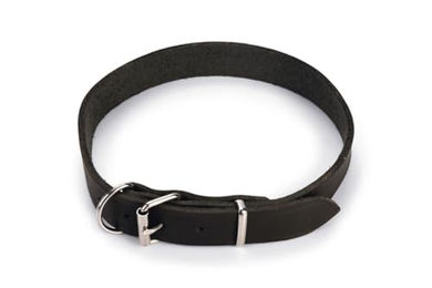 Karlie Halsband Rondo aus Leder mit Zugentlastung Schwarz Größe L – Bild 1 von 5