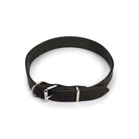 Produktbild von Karlie Halsband Rondo aus Leder mit Zugentlastung Schwarz Größe L