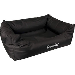 Karlie Hundebett Dream Black aus Kunstleder Schwarz Größe L 120x95x28cm – Bild 1 von 3