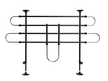 Karlie Hundegitter Autoschutzgitter Schwarz-Silber B: 90-140 cm H: 65-110 cm – Bild 1 von 3