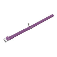 Produktbild von Karlie Hundehalsband Buffalo aus Leder in Lila 55 cm x 30 mm wasserabweisend