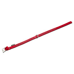 Produktbild von Karlie Hundehalsband Monte Carlo aus Kunstleder rot Größe L