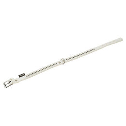 Produktbild von Karlie Hundehalsband Monte Carlo aus Kunstleder weiß Größe M