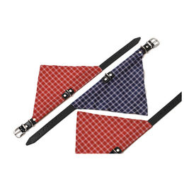 Produktbild von Karlie Hundehalsband Rondo mit Halstuch aus Leder in Rot Größe S wasserabweisend - 32 cm