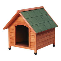 Produktbild von Karlie Hundehütte Classic aus Holz in Braun wasserdicht 102 x 85 x 88 cm