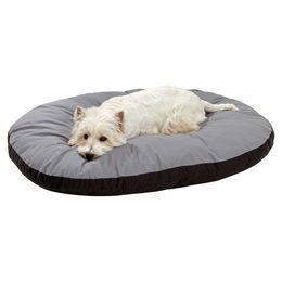 Karlie Hundekissen Doc Bed oval aus Baumwolle grau-schwarz 90 x 66 x 10 cm – Bild 1 von 2