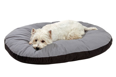 Karlie Hundekissen Doc Bed oval aus Baumwolle Grau-Schwarz Größe L 100 x 75 x 12 cm – Bild 1 von 6