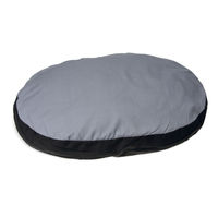 Produktbild von Karlie Hundekissen Doc Bed oval Mini aus Baumwolle grau-schwarz