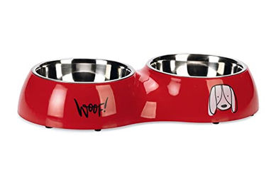 Karlie Hundenapf Jairo Dinner Set aus Edelstahl rot - 2 x 480 ml – Bild 1 von 2