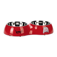 Produktbild von Karlie Hundenapf Jairo Dinner Set aus Edelstahl rot - 2 x 480 ml