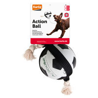 Produktbild von Karlie Hundespielzeug Actionball Fußball Schwarz-Weiß