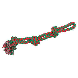 Produktbild von Karlie Hundespielzeug Baumwollziehzeug mit 3 Knoten in Bunt