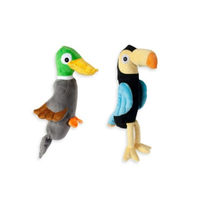 Produktbild von Karlie Hundespielzeug Dobby Plüsch Vogel Grau Größe L - 1 Stk.