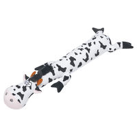 Produktbild von Karlie Hundespielzeug Funny Kuh Plüsch Schwarz/Weiß
