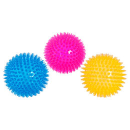 Karlie Hundespielzeug Igelball aus TPR in Gelb mit 8 cm Durchmesser - 1 Stk. – Bild 1 von 4