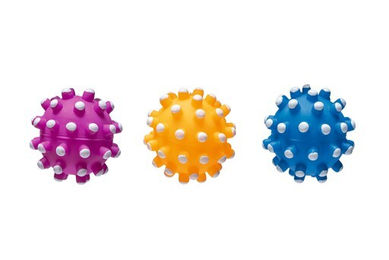 Karlie Hundespielzeug Igelball aus Vinyl für kleine und mittelgroße Hunde in bunten Farben 6 cm - 7 cm – Bild 1 von 2