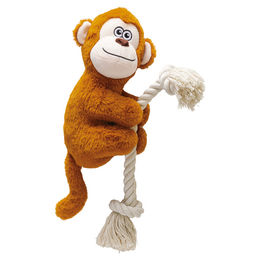 Karlie Hundespielzeug Kletter Affe aus Plüsch Braun – Bild 1 von 2