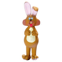 Produktbild von Karlie Hundespielzeug Latex Hase Möhrchen Quietschspielzeug Braun 23 cm