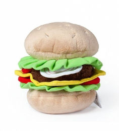 Karlie Hundespielzeug Plüsch Burger Bunt Braun Größe L - 1 Stk. – Bild 1 von 5