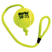 Produktbild von Karlie Hundespielzeug Tennisball mit Seil in Gelb Durchmesser 8 cm