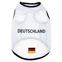 Produktbild von Karlie Hundetrikot Fußball T-Shirt für Hunde in Weiß Größe S aus Polyester - 130 g