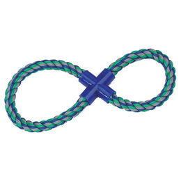 Karlie Hundeziehautspielzeug 8-Ring aus Baumwolle bunt – Bild 1 von 2