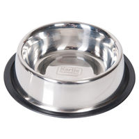 Produktbild von Karlie Hundnapf aus Edelstahl mit Gummirand in Silber - 470 ml