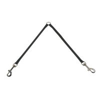 Produktbild von Karlie K&F Nylon Doppelleine für Hunde Schwarz 35 cm 12 mm - 70 g