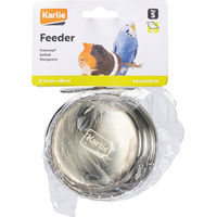 Produktbild von Karlie Käfignapf aus Edelstahl mit Schraubbefestigung Silber Größe S - 290 ml
