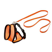 Produktbild von Karlie Kätzchengarnitur Harms Geschirr und Leine für Kitten orange-schwarz 110 cm - 110 cm