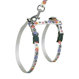 Produktbild von Karlie Kätzchengarnitur Sportiv Maus weiß aus Nylon für Kitten 120 cm stufenlos verstellbar - 120 cm