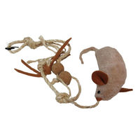Produktbild von Karlie Katzen Spielzeug Sisal Maus mit Katzenminze beige braun 64 cm