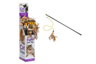 Produktbild von Karlie Katzenangel aus Leder und Federn für Katzen